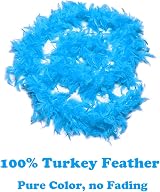 db11 Colorful Feather Boa 6.6ft with Heart Rimless Sunglasses Lake Blue view 3