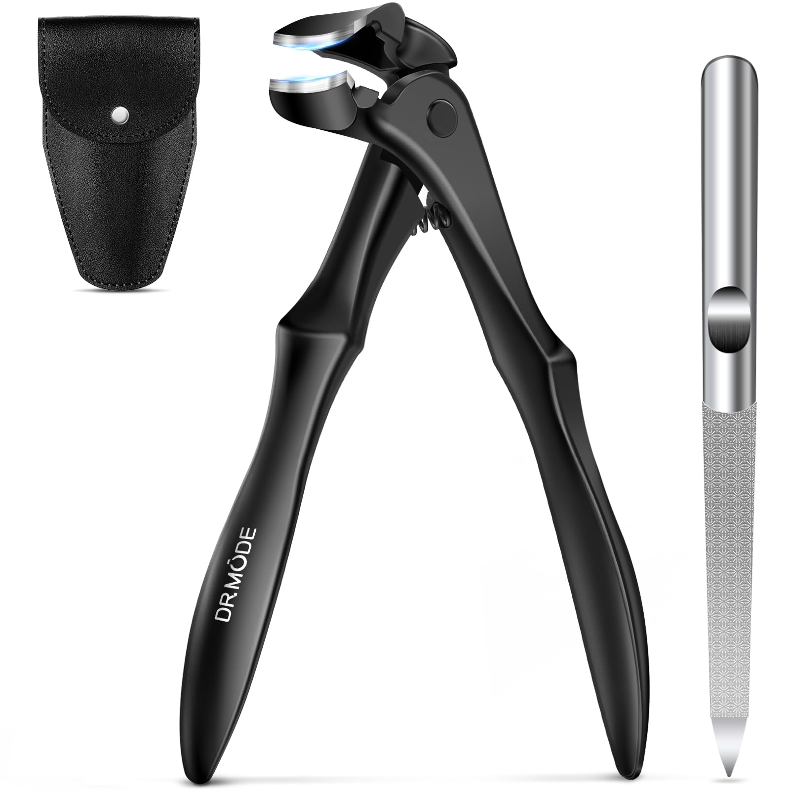 Photo 1 of DRMODE Toenail Clippers for Thick Toenails for Seniors, Upgraded Long Handled Angled Head Toe Nail Clippers for Men Thick Nails with Wide Opening, Large Finger Nail Clippers Adult with Catcher