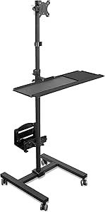 Amazon.com: Mount-It! Rolling Computer Cart, Mobile Workstation with ...