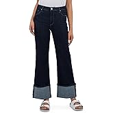 KUT from The Kloth Womens Charlotte High Rise Fab Ab Wide Leg-roll Up