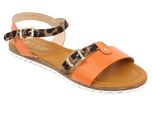 amazon orange sandals