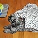 Bone Dry Embossed Bone Print Pet Blanket, 36x48