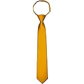 Branduce Pre-Tied Boys Ties Solid Color Kids Adjustable Necktie for Age 8-12 Wedding School Graduation