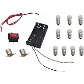 HAJZXH 1 Set Electrical Circuit Experiment Tools Small Bulb Lights Up Basic Electricity Discovery Circuit Starter kit Physics Science Lab Teaching Equipment Kit for Home School Learning and Education