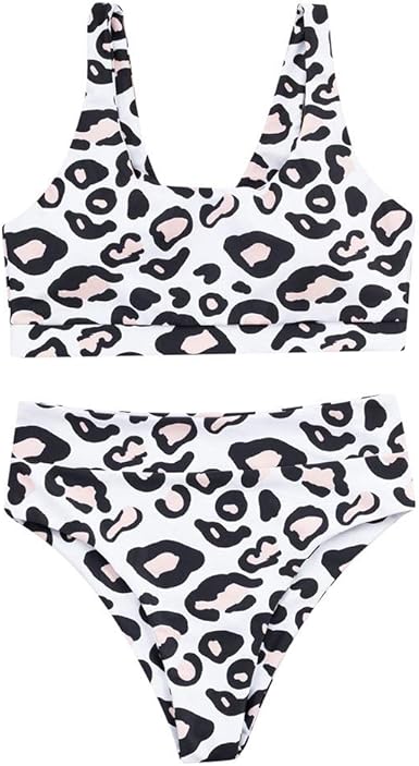 white leopard bathing suit
