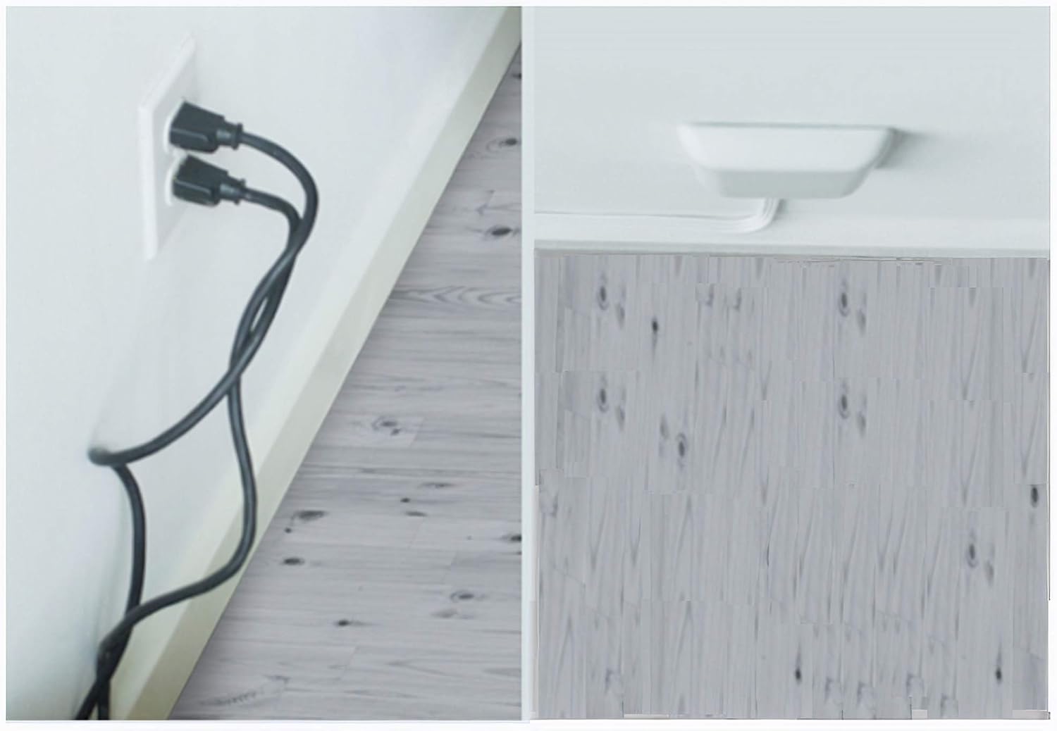 Sleek Socket Ultra-Thin Electrical Outlet Cover with 3 Outlet Extension Cord, 8-foot, Standard Size: Industrial & Scientific