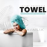 GC GAVENO CAVAILIA Fade Resistant Turquoise Bath Towels Set 2PK 700 GSM view 8