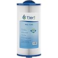 Tier1 Pool & Spa Filter Cartridge | Replacement for Jacuzzi J300, J400, 6541-383, Pleatco PJW60TL-OT-F2S, Filbur FC-2715, Unicel 6CH-961, and More | 60 sq ft Pleated Fabric Filter Media