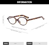 YAMEIZE Blue Light Blocking Glasses for Women & Men - Retro Oval Design view 3