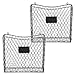 Gray Metal Wall-Mounted Magazine & File Holder Baskets with Chalkboard Label, Set of 2
