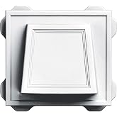 Builders Edge 140116774001 Hooded Ventilator, 4 in, 4", 001 White