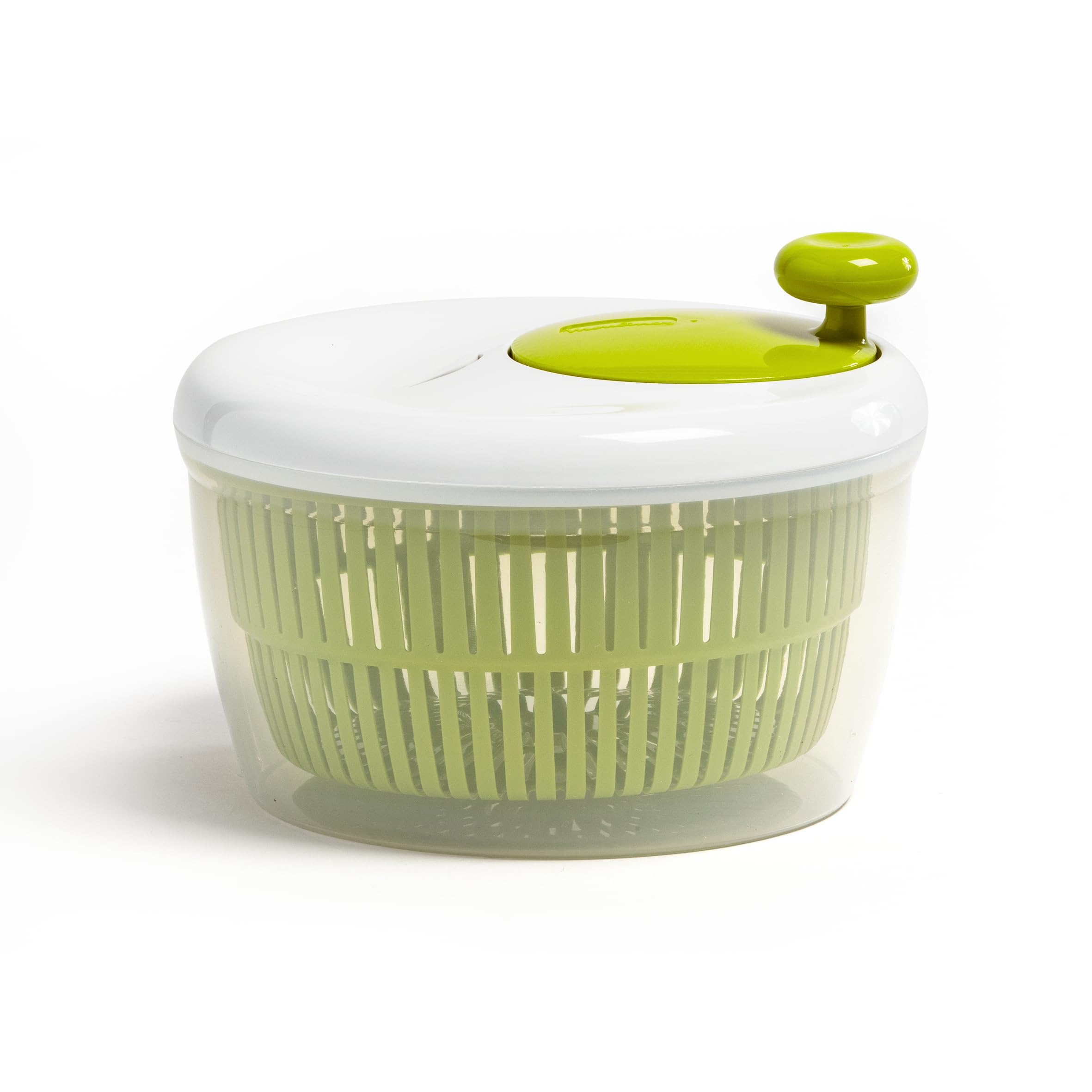 Moulinex Classic K1690104 Salad Spinner 5 L (5/7 Persons), Dishwasher Safe, Salad Spinner Easily and Quickly, Stop Button, Made in France