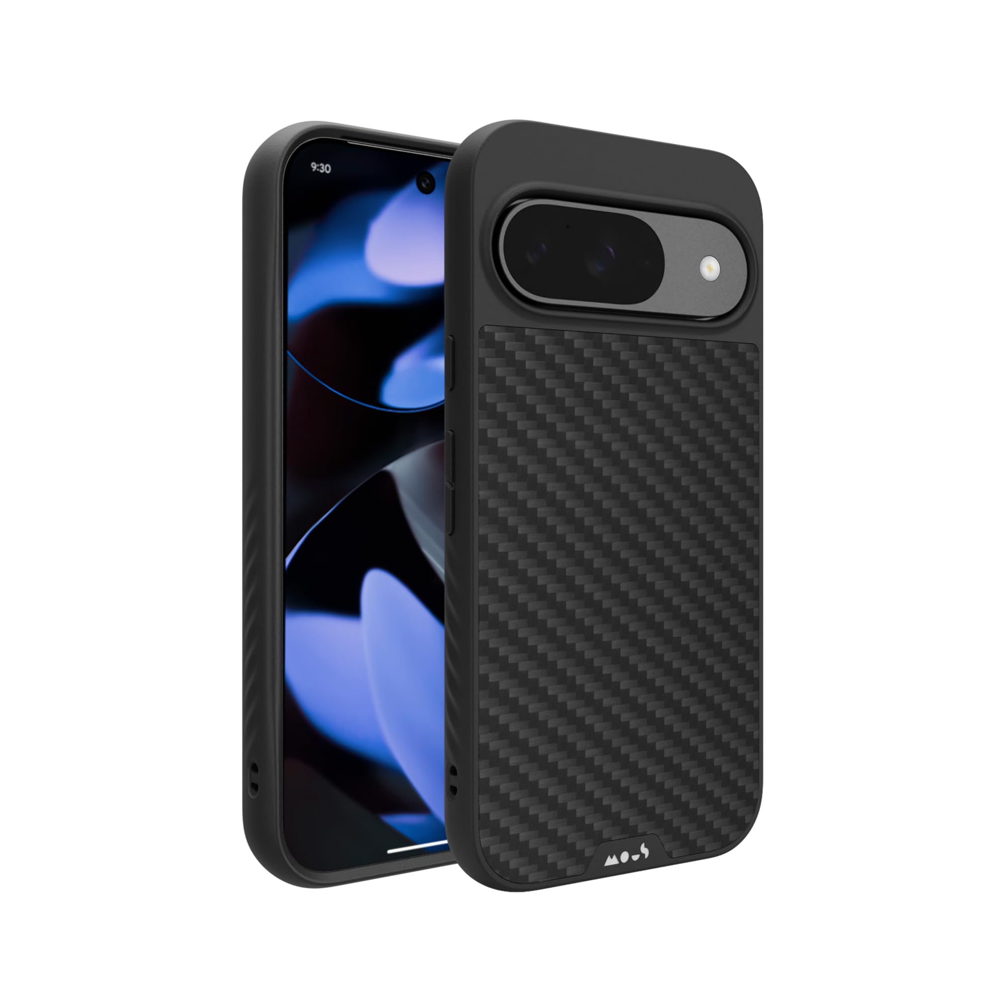 Mous for Google Pixel 9 Case MagSafe Compatible - Limitless 5.0 - Carbon Fibre - Protective Pixel 9 Case - Shockproof Phone Cover