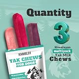 Himmaleh Yak Chews for Dogs Medium Pack of 3 Blueberry Strawberry Cranberry view 2