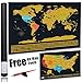 europe america map scratch off gold map scrape-off earth wall poster journal log stylish memory keeper for traveller