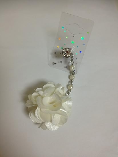 Amazon Lkyp 190 Hana S ｼﾛ ｲﾔﾎﾝﾋﾟｱｽ ｽﾏﾎ ｲﾔﾎﾝｼﾞｬｯｸ 花 はな 白 ﾎﾜｲﾄ イヤホンジャックピアス 通販