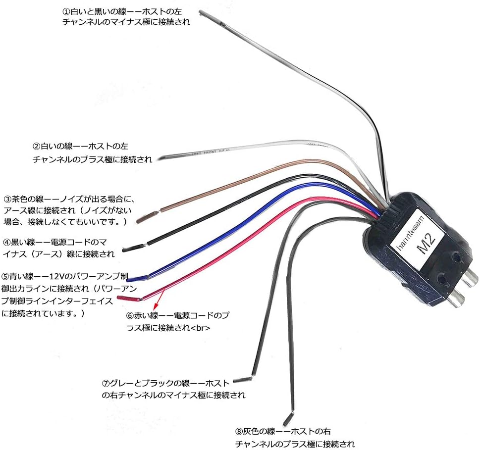 Amazon Qiilu カーオーディオラインアウトコンバーター オーディオコンバータパワーアンプ 制御線 2チャンネル ハイからローへのオーディオコンバータ 高低オーディオコンバーター 音楽楽しみ ツーリング オーディオパーツ 車 バイク