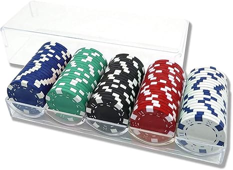 Amazon Ylxポーカーチップ ゲーム用 本格カジノ 本格的な重量感 100枚セット 盛り上がる 得点管理が容易 高級感 ルーレット バカラ ブラックジャック プロ仕様 5色 各色枚 14g 計100枚セット 専用ケース付き カジノチップ おもちゃ