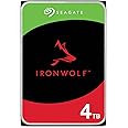 Seagate IronWolf 4TB NAS Internal Hard Drive CMR 3.5 Inch SATA 6Gb/s 5400 RPM 64MB Cache for RAID Network Attached Storage Re