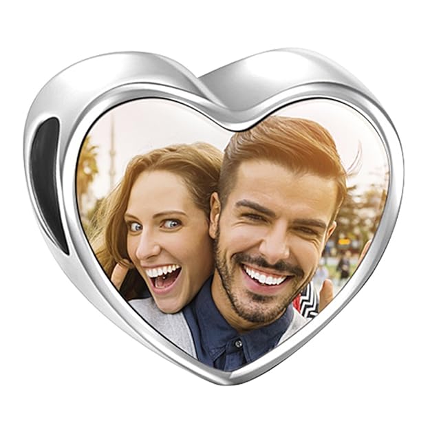 Soufeel Personalisiert Foto Charms Unendlichkeit 925 Sterling Silber Bead Charm Anhänger