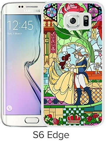 Durable and Fashionable Case Design with Beauty And The Beast Samsung Galaxy S6 Edge White Phone Case