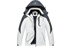 Pdbokew Women's Skiing Snowboarding Jackets Fleece Hood Mountain Snow Coat