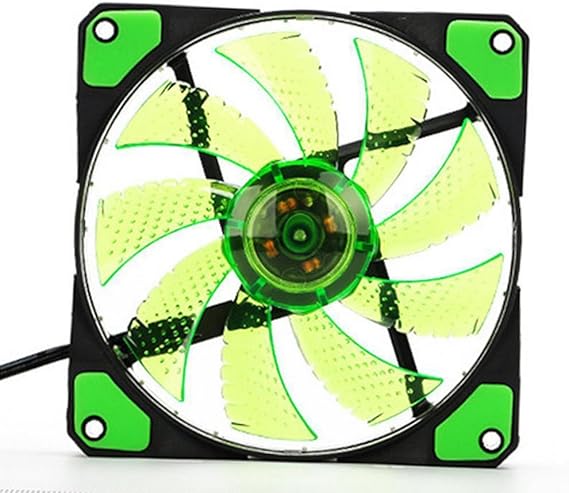 RED 120mm Cooling Fan,53CFM 1200RPM 120mm Low Noise 16DB LED Light Neon CPU Cooling Fan Case Fan 12V DC 3//4 Pin Mining Case Cooling Fan Sleeve Bearing Cooler