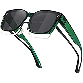 MEETSUN Oversized Fit Over Glasses Sunglasses for Women Trendy Large Square Polarized Sun Glasses for Driving