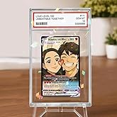 Evamall Personalized Anniversary Card from Cartoon Anime Couple Photo, Gifts for Couples Valentines Cards, Romantic Card Gift for Boyfriend Girlfriend, Couple Keepsakes, Valentine’s Day Anniversary 1