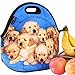 icolor Lovely Small Dogs Neoprene Insulated Waterproof Cooler Box Container Soft Case lunchbox Handbag Work Travel Outdoor Thermal Lunch Tote Bag Office Storage Pouch Food Carrying YLB-56