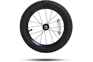 DR BIKE JOYSTAR 12 14 16 18 20 Inch Kids Bike Front Wheels Replacement Bicycle Wheels with 12-20 Inch Solid Air Rubber Tire & Inner Tube Don't Fit Huffy Bike Black & White