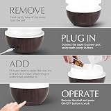 SALKING Essential Oil Diffuser 100ml Ultrasonic Auto Shut-Off Dark Wood view 7