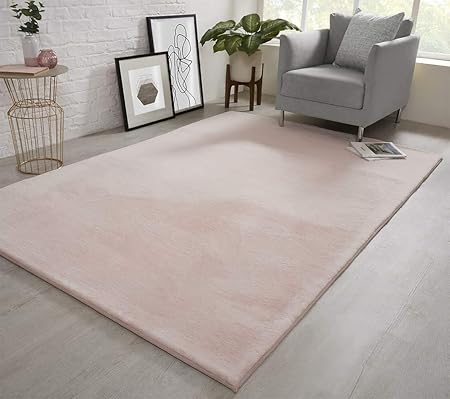 Natural Faux Rabbit Fur Rug Ultra Soft Plush Extra Large Animal Rugs Living Room Wool Shaggy