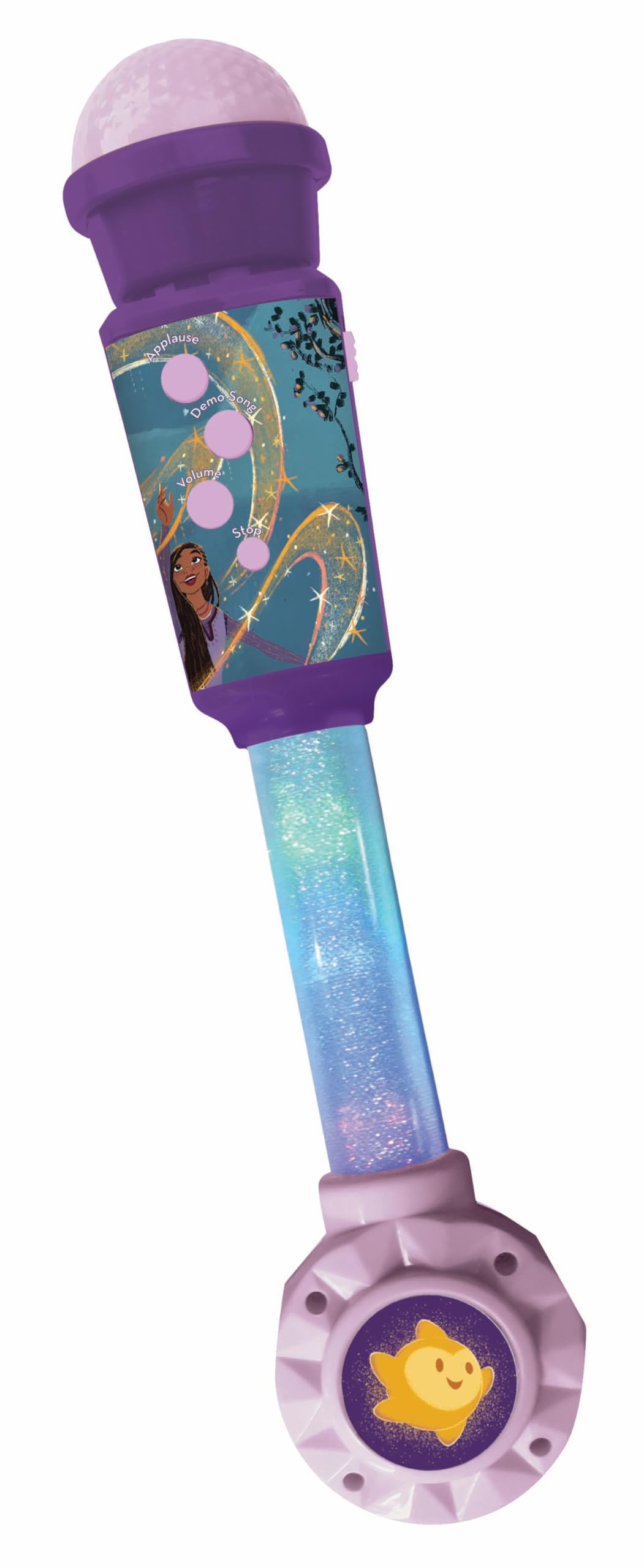 LEXIBOOK, Disney Wish, Luminous Microphone for children, musical toy, built-in speaker, luminous effects, Aux-in socket, Purple, MIC90WI — image 1