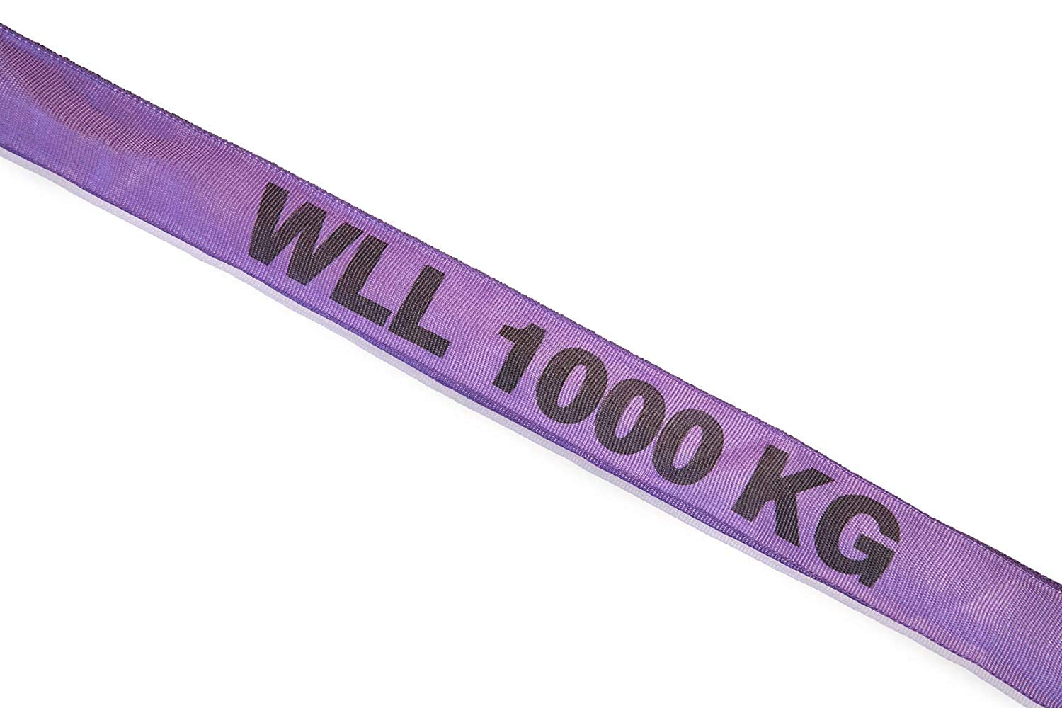Double Cover Round Sling, 1000 kg Working Load Limit, Violet, 1.00 m Usable Length