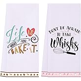 LXOMILL Funny Kitchen Towels - Baking Gifts for Women, Baker Gift, Cooking Towels
