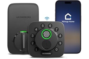 ULTRALOQ Bolt SE Smart Lock, Built-in Wi-Fi, Matter Over Thread, Works with Apple Home, Alexa, Google, 7-in-1 Keyless Entry D