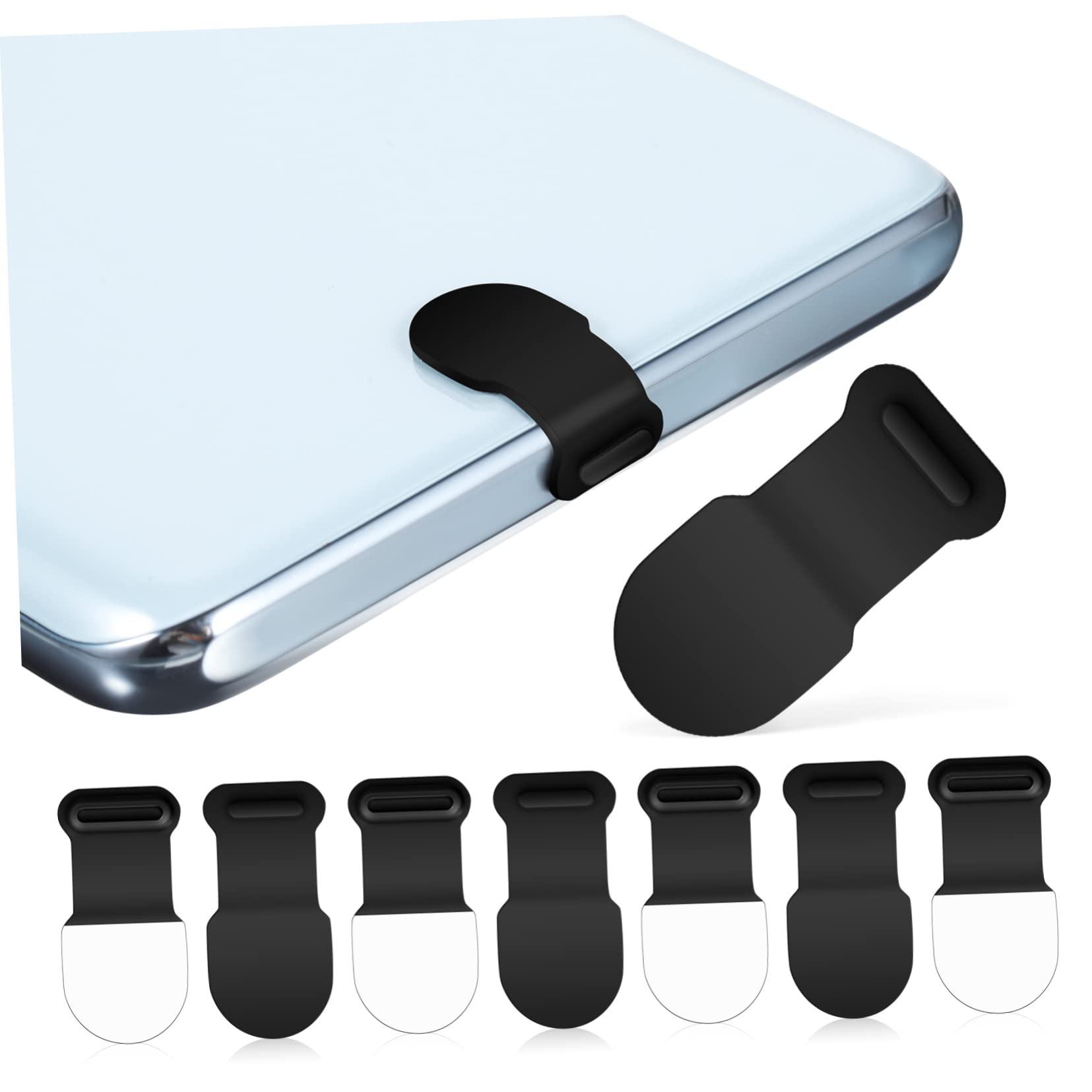 Mikinona 8Pcs Usb C Dust Plugs Type C Dust Covers for Phone Port Compatible with Most Type Phones and Tablets Prevent Dust and Debris From Entering Ports