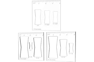 inBovoga 3 Pcs Router Templates for Woodworking, Router Template Bowtie Template for Woodworking, Router Jig and Template Router Bow Tie Inlay Kit Decorative Template