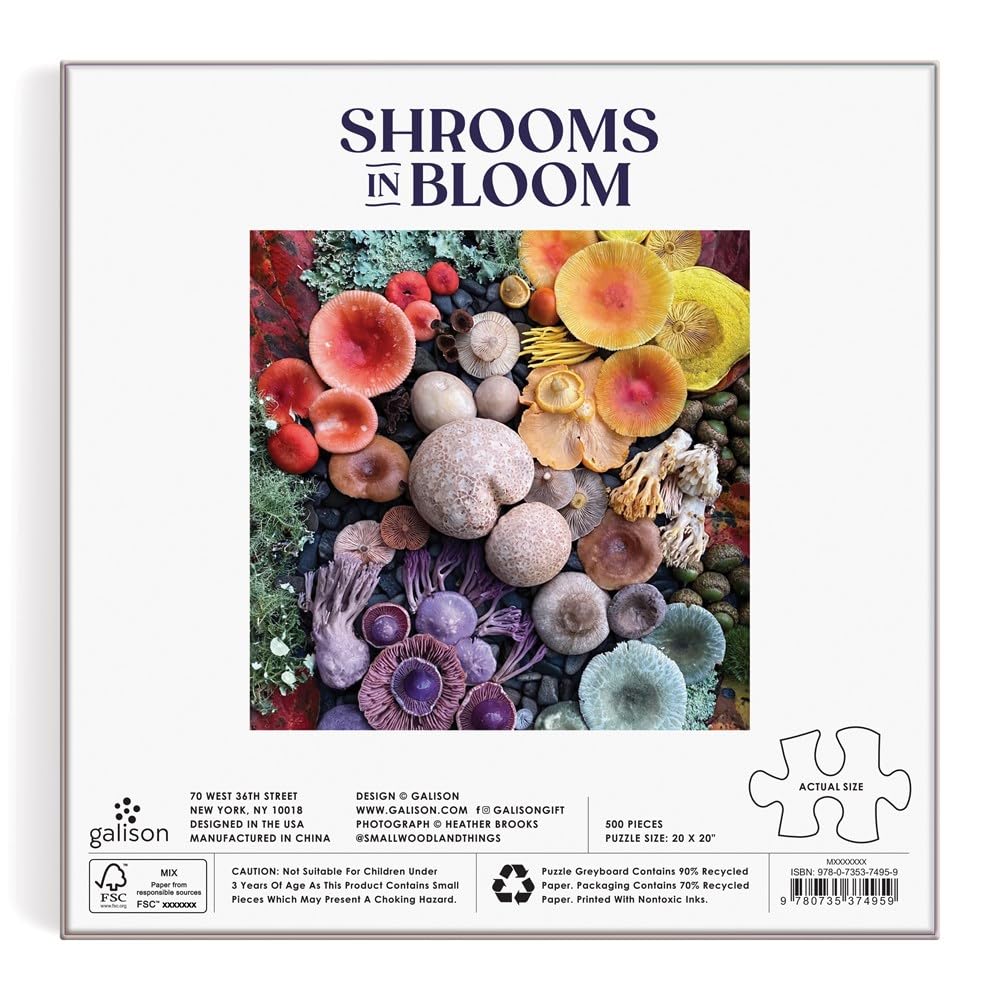 Galison Shrooms in Bloom 500 Piece Puzzle from Galison - 20