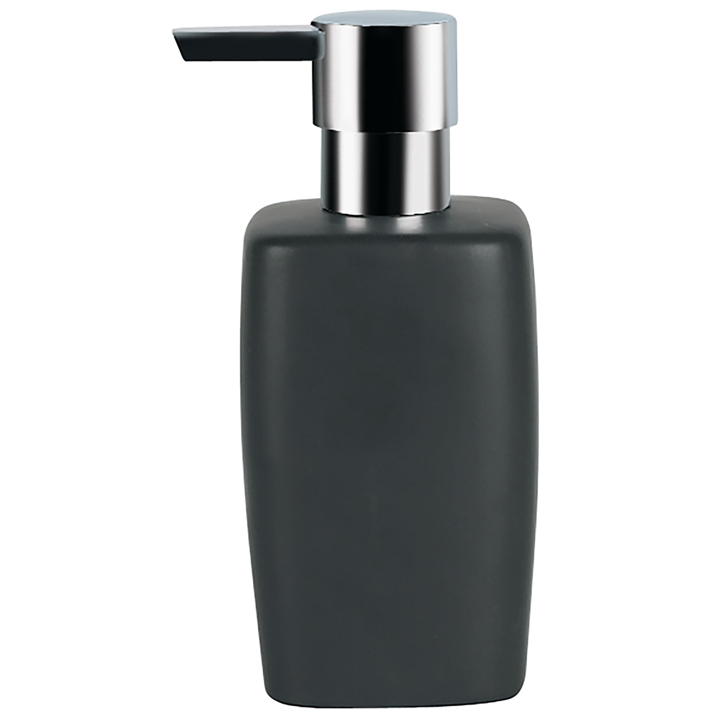 Spirella Retro Soap Dispenser Stoneware Black 16 cm x 6.5 cm