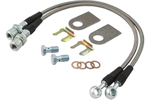 Allstar Performance ALL42032 Stainless Steel Brake Hose Kit for GM Metric Brake Vehicles