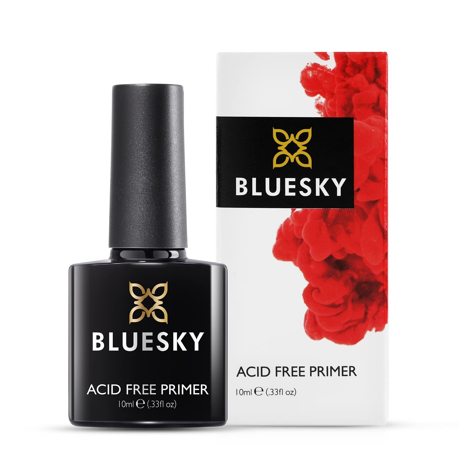 Bluesky Nail Primer and Dehydrator for Gel Nails 10ml - Acid Free Nail Prep Bonder for Strong Adhesion - Prevents Gel Polish Lifting & Peeling - Professional Salon & Home Use