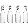 Bormioli Rocco Glass 8.5 Ounce Swing Top Bottle, Set of 4
