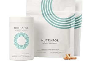 Nutrafol Women's Balance Hair Growth Supplements, For Women 45 Years and Older, Clinically Proven for Visibly Thicker Hair and Scalp Coverage, Dermatologist Recommended - 3 Month Supply, Pack of 3