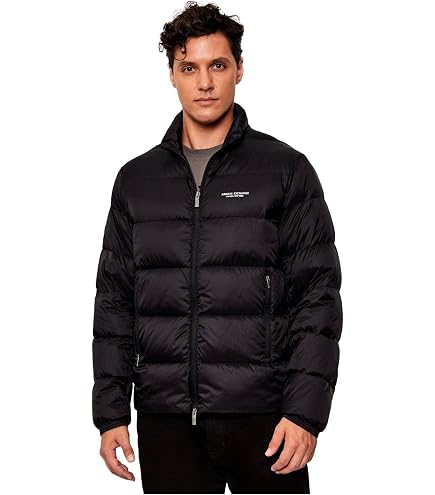 Armani Exchange Men's All over Jacquard Jacket, D. Navy/Black Word