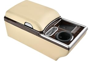 Coverado Universal Car Center Console Cup Holder & Back Seat Organizers, Rear Bench Seat Central Armrest Box with Storage, fo