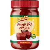 De Mi Pais Pasta Recado Achiote Paste Seasoning | 16 oz | 1-Pack | The annatto paste that gives Central American rice and meats their signature red color, vegan &amp; gluten free, 16 oz jar
