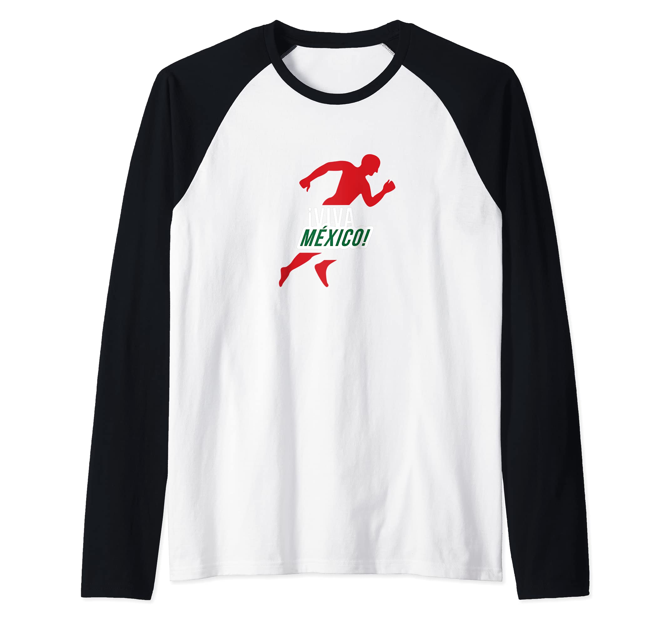 Flag Mexico Raglan Baseball Tee