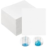 MotiMind 100 Pcs Vomit Absorbent Pad for Vomit Bags Disposable Barf Paper Bulk for Emesis Bag Turns into Gel Pregnancy Nausea Morning Sickness Motion Car Taxi Airplane Travel, Can Hold 18.6 Oz/ 550 ml